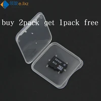 Kopen 2 pac krijgen 1 pack gratis 10 Pcs TF card box memory card case Micro Sd-kaart Case Transparant eco-friendsly Plastic Case