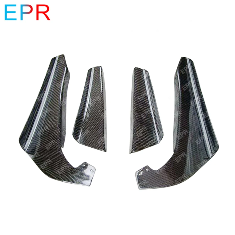 

For Nissan R34 GTR Skyline Carbon Fiber Front Bumper Canard (4pcs) Front bumper Splitter Kit (4pcs) For GTR r34 tuning part