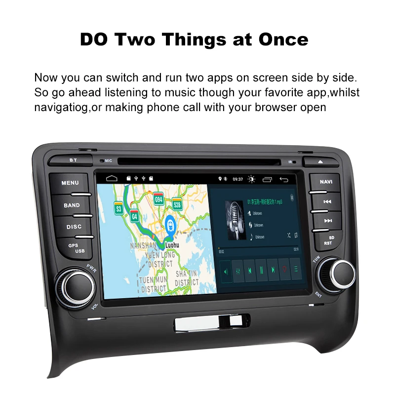 Clearance 2 Din Android 9.0 Car DVD GPS Player For AUDI TT MK2 8J 2016 2007 2008 2009 2010 2011 2012014 Multimedia stereo Navigation Radio 3