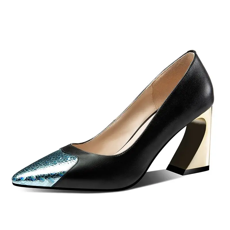 ALLBITEFO genuine leather women high heels pointed toe mixed colors fashion sexy high heel shoes girls party heel women shoes ALLBITEFO genuine leather women high heels pointed toe mixed colors fashion sexy high heel shoes girls party heel women shoes