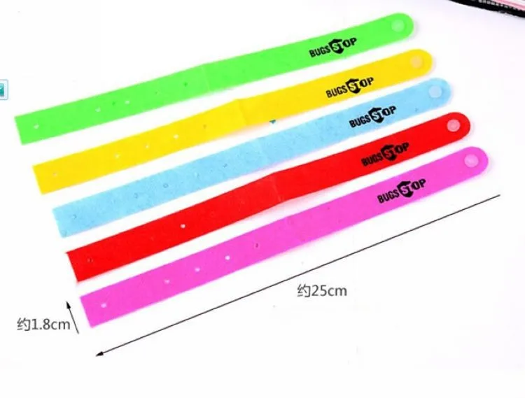 NEW ANTI MOSQUITO BUG REPELLENT WRIST BAND BRACELET, ADJUSTABLE SIZE  Non Toxic Deet Free (7)