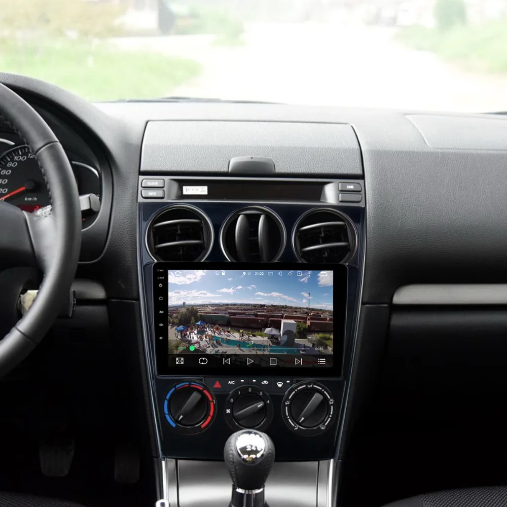 Perfect Dasaita 9" Android 8.1 Car GPS Player Navi for Mazda6 Mazda 6 2006-2013 with 2G+16G Quad Core Stereo Autoradio Multimedia 4G ROM 3