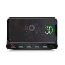 Беспроводное зарядное устройство iNGMAYA Qi с несколькими портами USB для быстрой зарядки типа C для iPhone X samsung huawei Nexus Mi USB-C адаптер