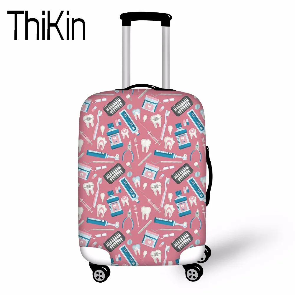 

THIKIN Suitcase Cover Travel Protective Cover for Suitcases Dentist Elastic Luggage Cover Apply to 18-30 inch Trolley Trunk Case