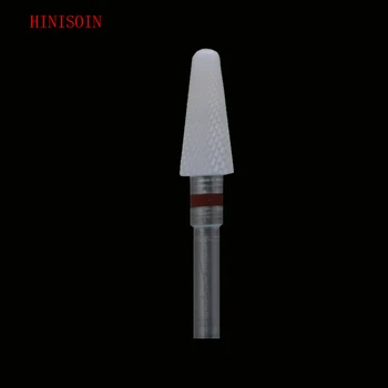 

5Pcs Conical Shape - White Zirconia Ceramic Dental Lab Burs - Cross Cut ISO 272 (XF) 0702.060
