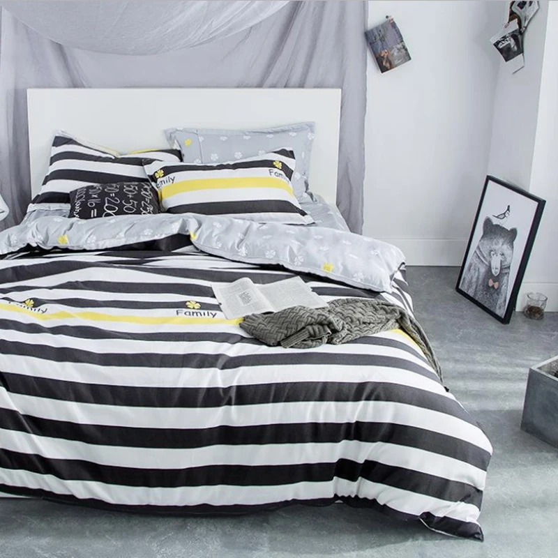 

4 pieces suit Bedding Complete Set Plant cashmere Elk Flower Pattern Bed Linings Bed Sheet Pillowcases Cover Bedding Set