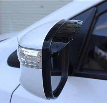 

MONTFORD For Mitsubishi ASX 2013 2014 2015 2016 ABS Plastic Side Door Rearview Mirror Covers Rain Sun Guard Window Visors 2Pcs