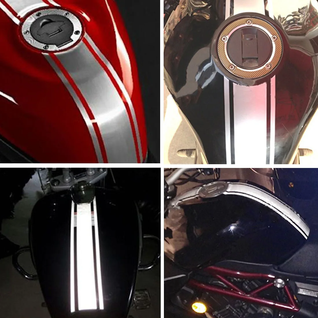 Светоотражающая наклейка для мотоцикла накладка на топливный бак Ducati HYPERMOTARD 821 SP
