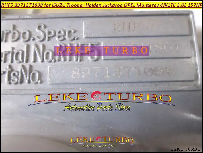 RHF5 8971371098 8973125140 for ISUZU Trooper Holden Jackaroo OPEL Monterey 4JX1TC 3.0L 157HP (2)