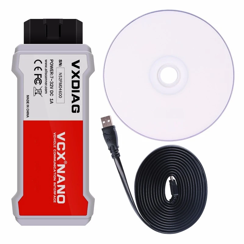 VXDIAG VCX NANO para Ford IDS USB OBD2 herramienta de diagnóstico de coche 2 en 1 para Mazda IDS V1