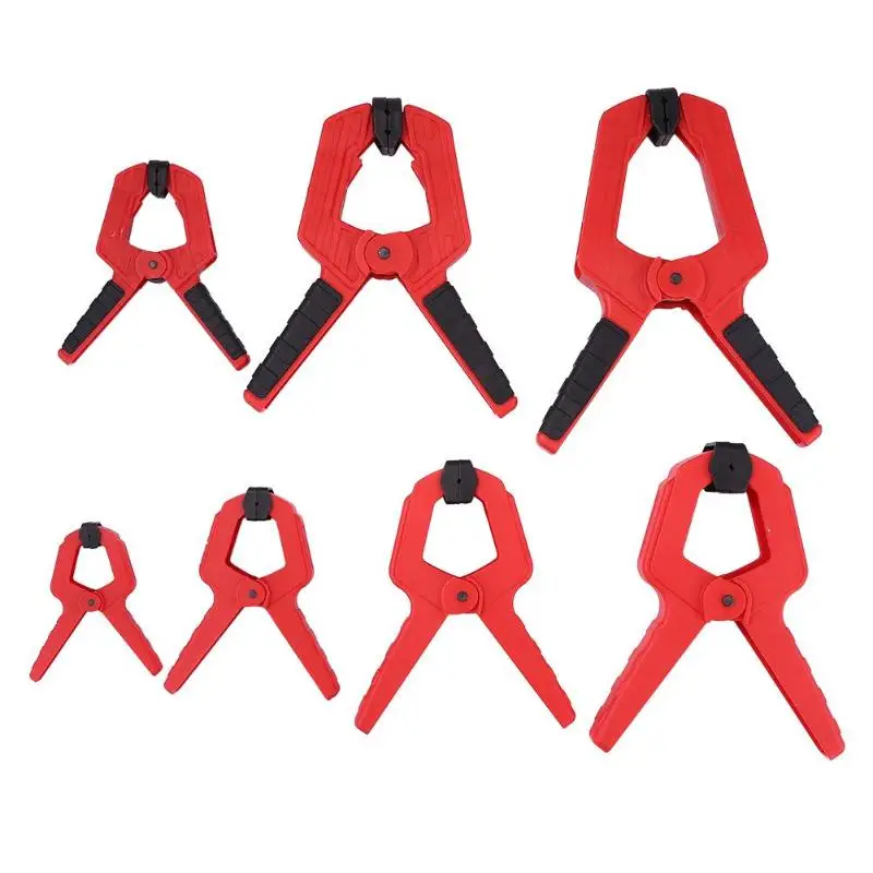 

Hard Plastic A-shape Woodworking Clip Hand Screw Clamp Fixing Clamp Pinch Cock Micro Spring Clamps Set DIY Tools Grip