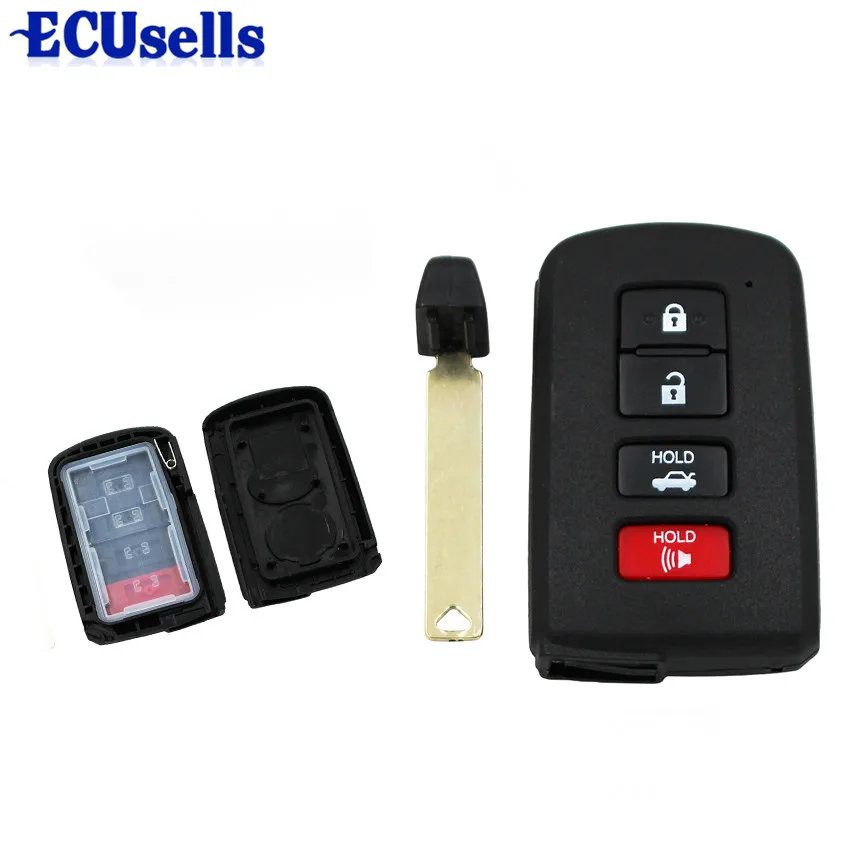

New Replacement 3+1 Button Smart Remote Key Shell Case Fob 4 Button Car Key Cover for Toyota Avalon Camry