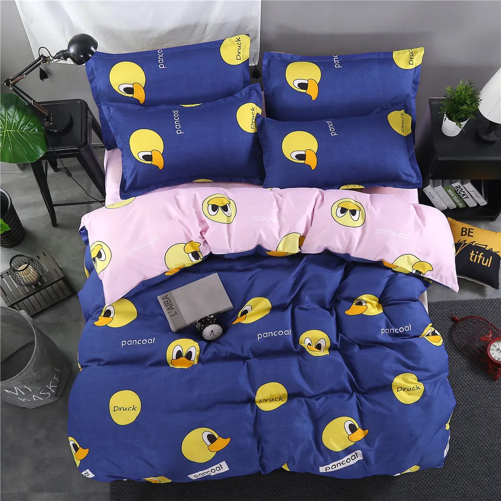 Waliicorners Nordic simplicity style geonetric pattern Duvet Cover sheets Bedding Set King queen full twin size Cute Girls bedclothes 12 378A1667