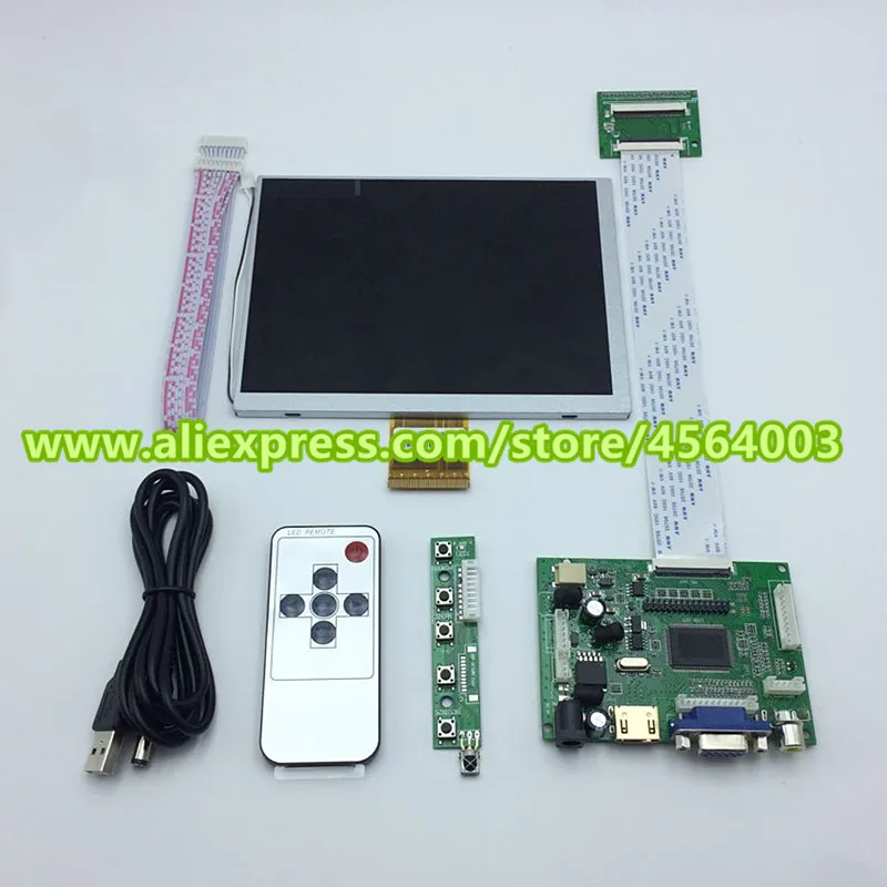 7 дюймов для Raspberry pi PC ttl 800*600 экран дисплей CLAA070MA0ACW 4:3 ЖК-монитор драйвер платы аудио контроллер HDMI VGA 2AV