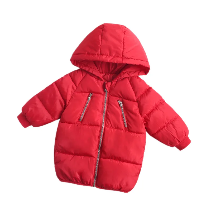Куртка для маленьких мальчиков, 4 цвета г., осенне-зимняя куртка, пальто детская теплая плотная верхняя одежда с капюшоном, пальто Одежда для маленьких девочек и мальчиков