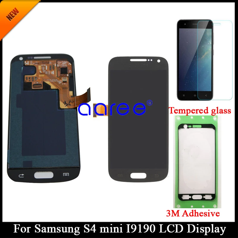 Супер AMOLED ЖК-дисплей для SAMSUNG S4 Mini I9190 Samsung mini i9195 сенсорный ЖК-экран с цифровым