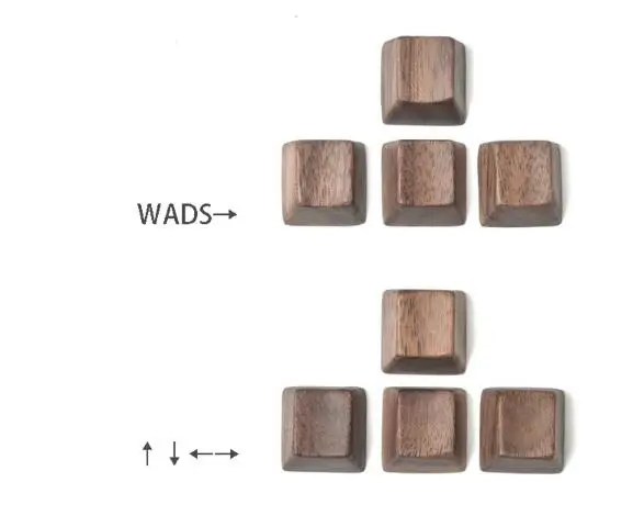 Keycap de Madeira para Teclado Barra de Espaço Mecânico Nogueira Sólida Keycaps Cereja mx Oem Esc - Imagem 3