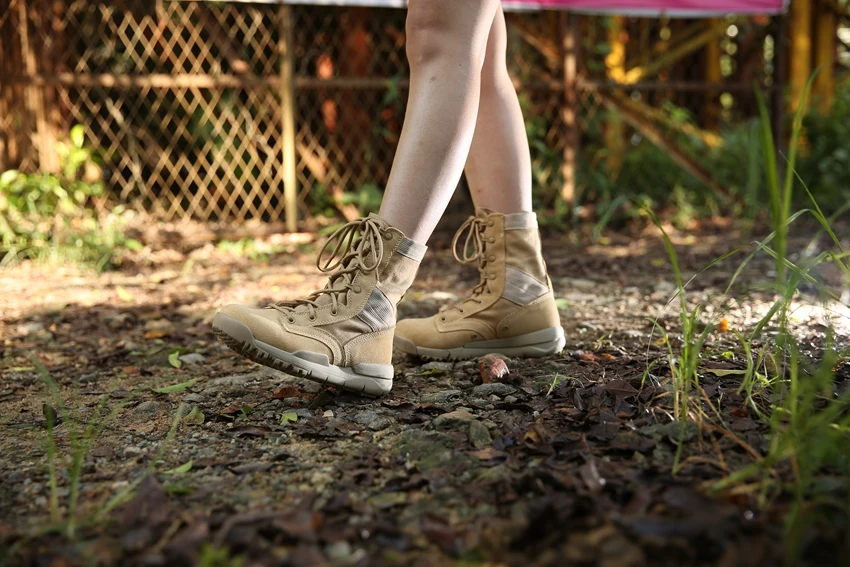 Золотые саплинговые военные тактические ботинки; женская походная обувь; Легкие женские кроссовки; дышащая парусиновая обувь; Новая женская уличная обувь