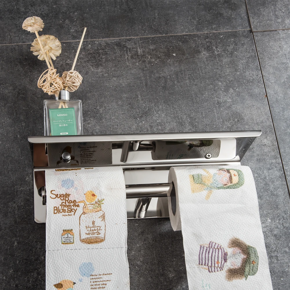 Stainless Steel Bathroom Shelf Luxury Cosmetic Storage Bathroom Shelf Holder Bathroom Accessories Best Price Mci11