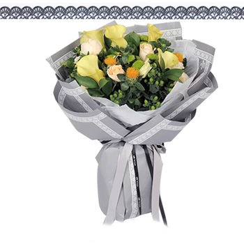 

20 PCS Korean Lace Soft Matte Paper Waterproof DIY Flower Bouquet Packaging Paper Flower Shop High-grade Material Supply