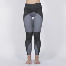 Продукт Черные Серые строчки 3D печати бедра упражнения штаны для фитнеса женские Высокая талия Бодибилдинг для занятий йогой обтягивающие леггинсы