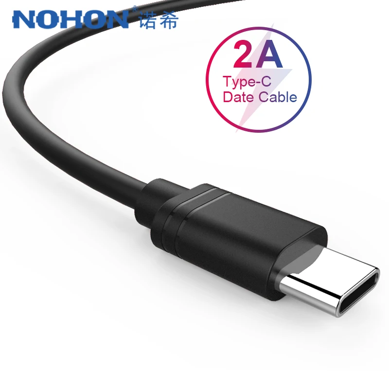 

NOHON Type C Data Charging Cable For Samsung Gaxaly S8 S9 Oneplus 6 Fast Charge For Xiaomi 5 6 5S Huawei Phone USB Charger Cord