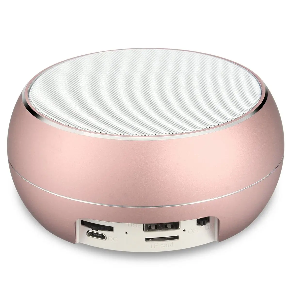 Мини Портативный Супер Бас Металл 4,0 беспроводной bluetooth динамик с tf-картой MP3 музыка громкоговоритель для смартфона планшета - Цвет: Черный