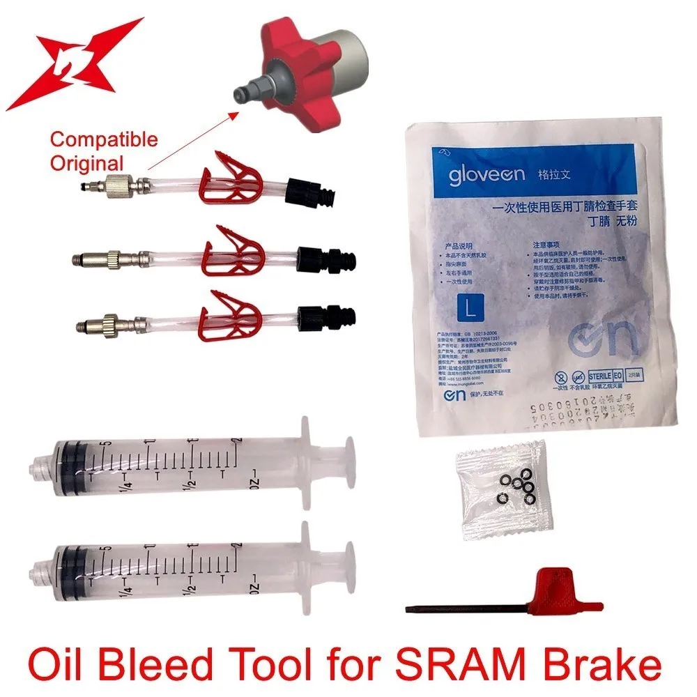 

GEODASH DOT Oil Bleed Kit Compatible SRAM Bleeding Edge Tool for Avid Hydraulic Disc Brake #501