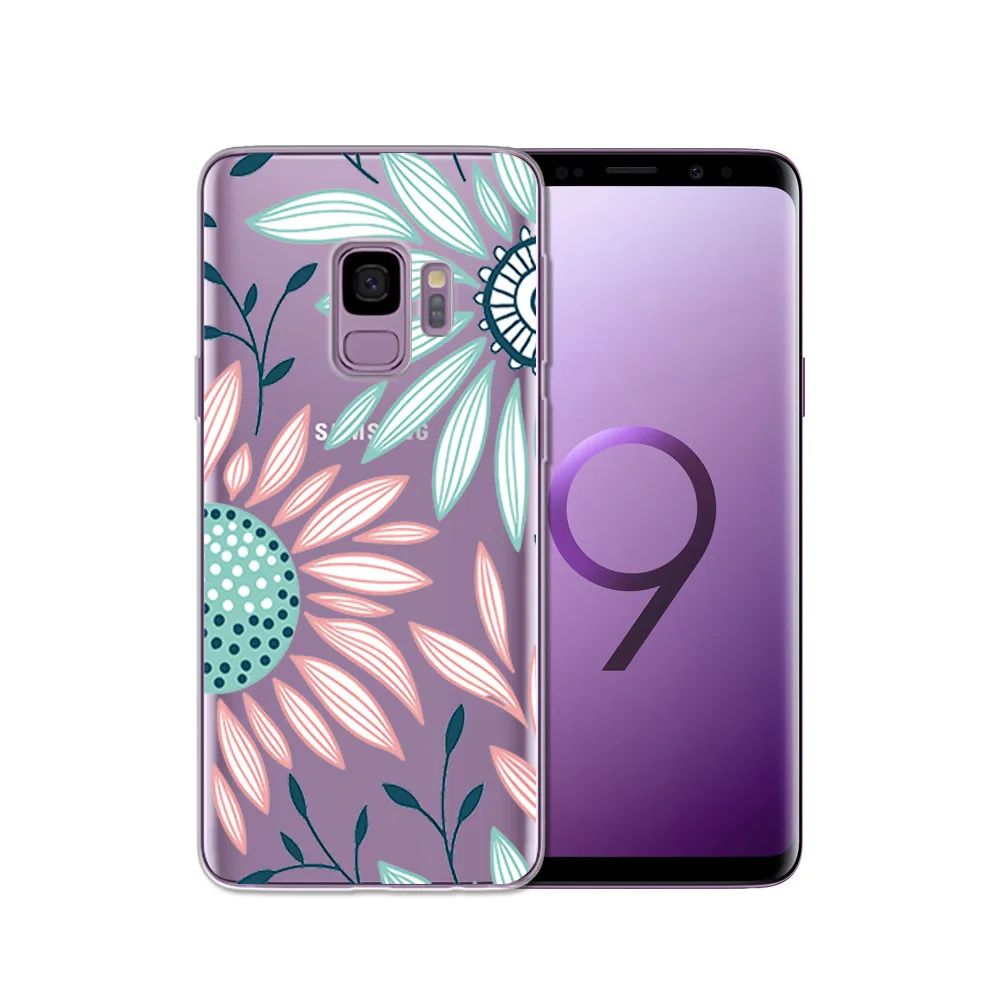 Painting TPU Case for Samsung Galaxy S9 S9 Plus Silicone Phone Cover for Samsung S5 S6 S7 Edge S8 S8 Plus Transparent Fundas Bag (8)