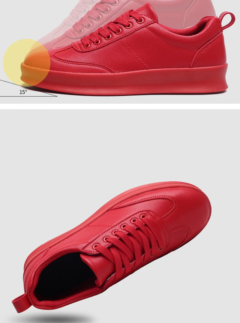 GNOME/черная, белая, красная дизайнерская Повседневная обувь; мужские Нескользящие простые мужские туфли; Мужская обувь из искусственной кожи; дышащие теннисные кроссовки для мужчин