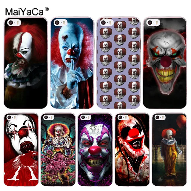 MaiYaCa Pennywise The Clown Horror Newest Super Cute Phone Cases for Apple iPhone 8 7 6 6S Plus