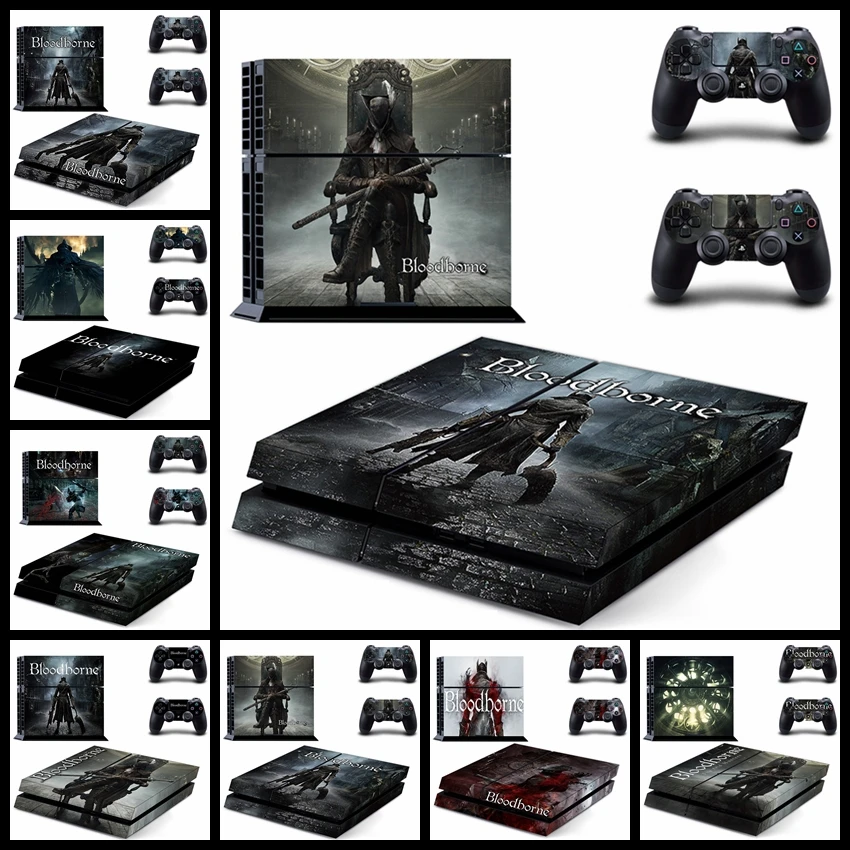 

Vinyl Bloodborne The Old Hunters Edition Game Cover for PS4 Skin Sticker for PS4 PlayStation 4 and 2 controller skins Decals