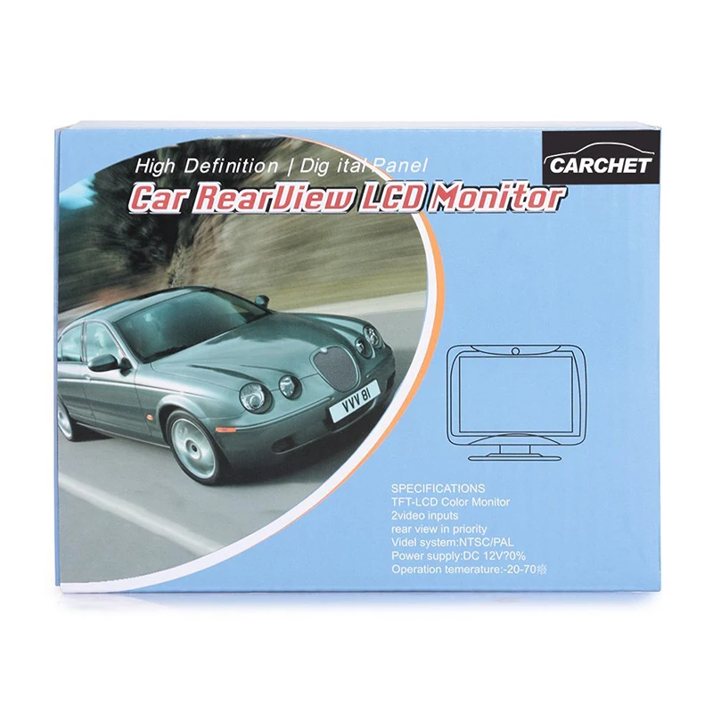 3.5 Inch Display Car Monitor Screen Rearview Parking Monitor (3)