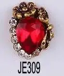 JE309 10 шт./лот, новинка, сплав, ногти, шарм, Ретро стиль, Корея, кристаллы, бриллианты, СТРАЗА под камень, для украшения ногтей, украшения для ногтей, 3D Стразы - Цвет: JE309
