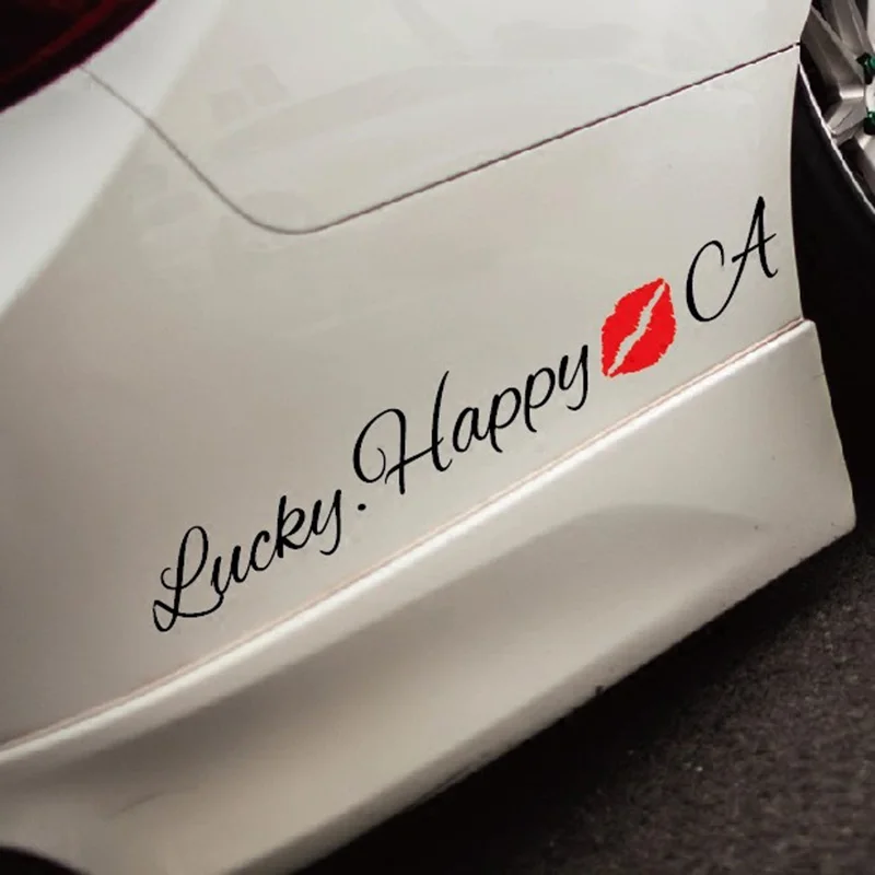 

White Night cool car bumper stickers and decals,fashion die cut vinyl labels,reflective vinyl art font words sticker on cars