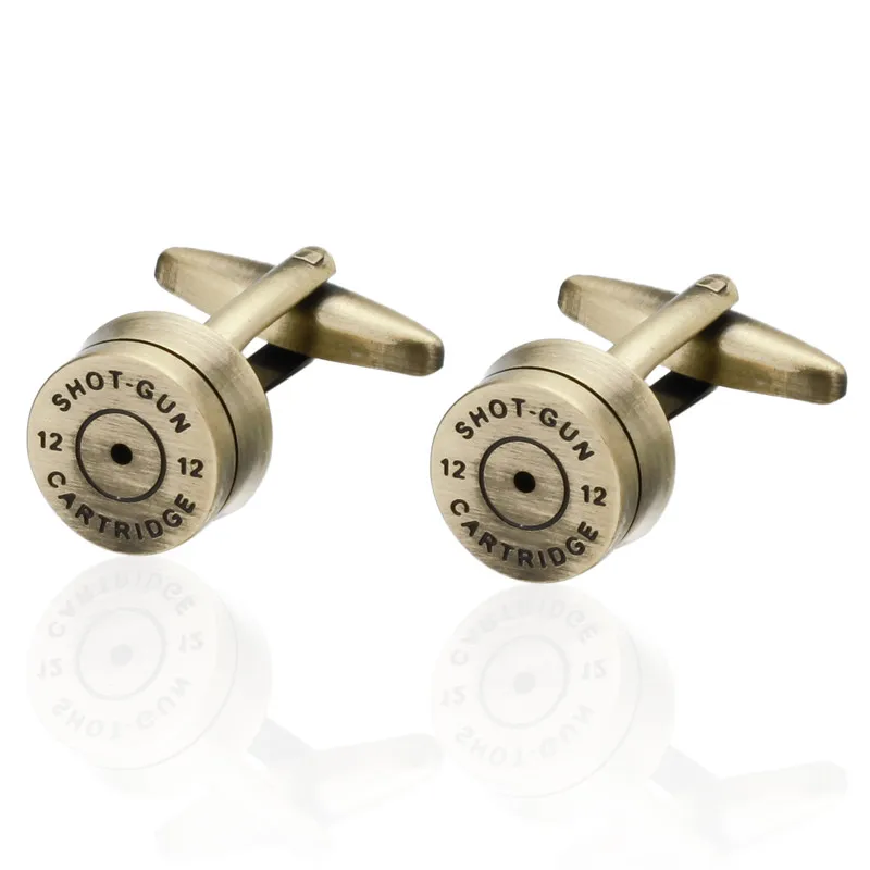 Luxury Men Metallic color Bullet Cufflinks High Quality Lawyer Groom Wedding For Mens Shirt Cuff Links French Jewelry | Украшения и