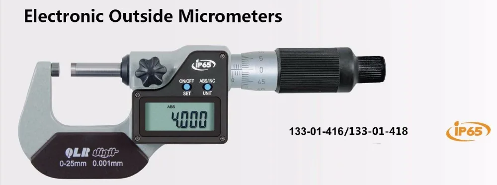 Электронный Вне микрометр 0-25 мм 25-50 мм IP65 Водонепроницаемые цифровой микрометр 133-01-418