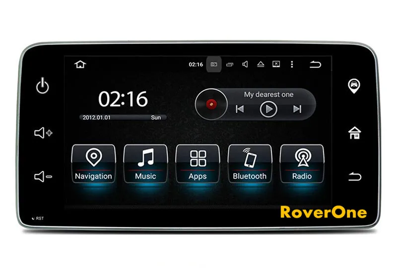 RoverOne Android 7.1 Car Radio GPS For Mercedes Benz Smart Fortwo 2015 2016 2017 Multimedia Player Stereo Bluetooth Head Unit