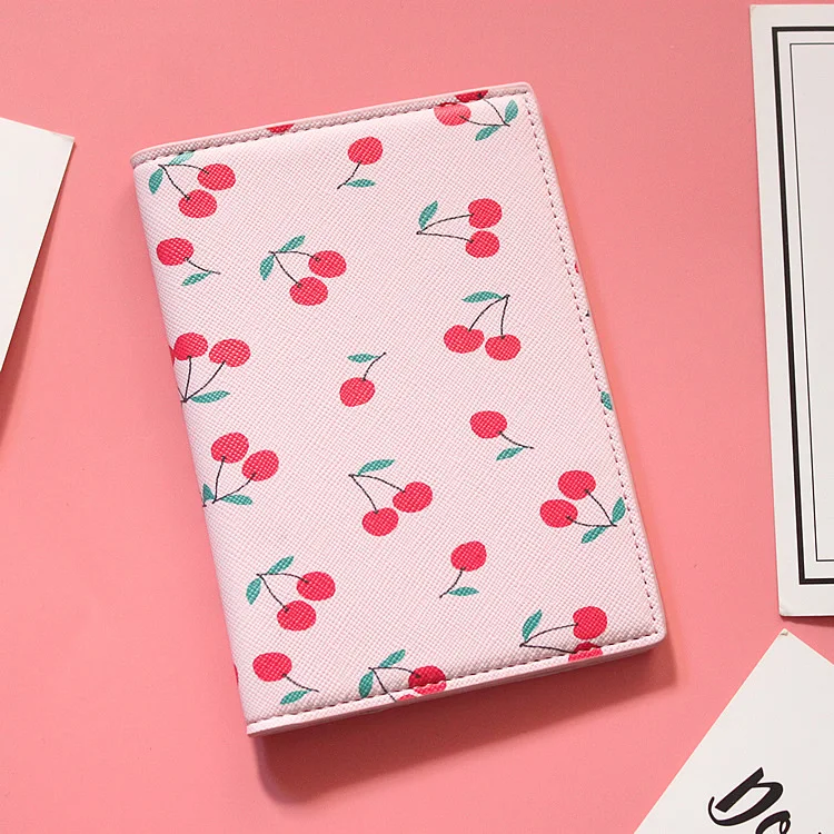 YEAH! Summer is coming! Watermelon Passport Holder PU Leather Pink Thick Travel Passport Cover Size:10*14cm ID Card Holder