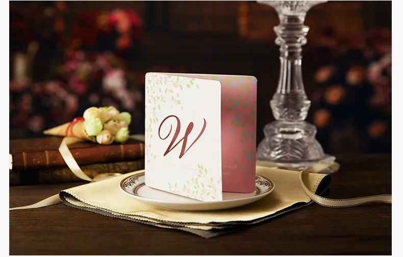 

High Quality Wedding Invitation Cards 135*135mm Lovely Card Including Inside Paper , Envelope And Seals
