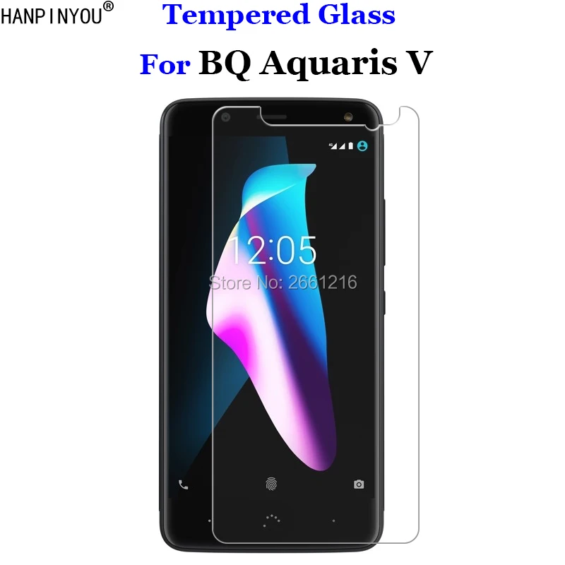 

For BQ AquarisV Tempered Glass 9H 2.5D Premium Screen Protector Film For BQ Aquaris V 5.2"