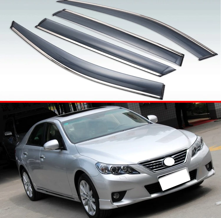 4 шт. пластиковый Наружный козырек для Toyota Reiz 2010 2011 2012 2013 2014 | Автомобили и