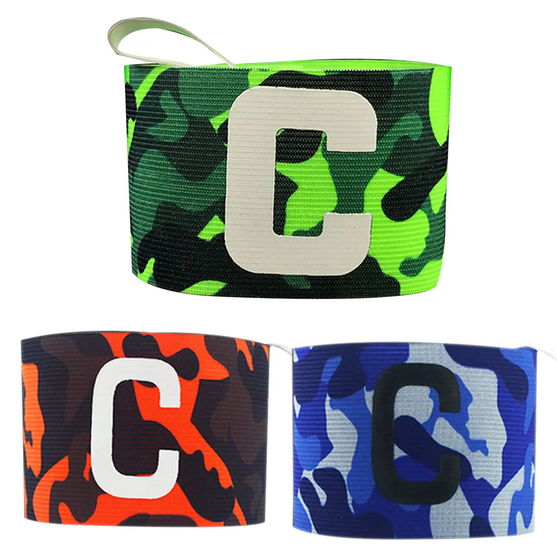 Camuflaje de Nylon transpirable de fútbol elástico ajustable capitán brazalete codo ejercicio futbol de atención de la salud Camuflaje de Nylon transpirable de fútbol elástico ajustable capitán brazalete codo ejercicio futbol de atención de la salud