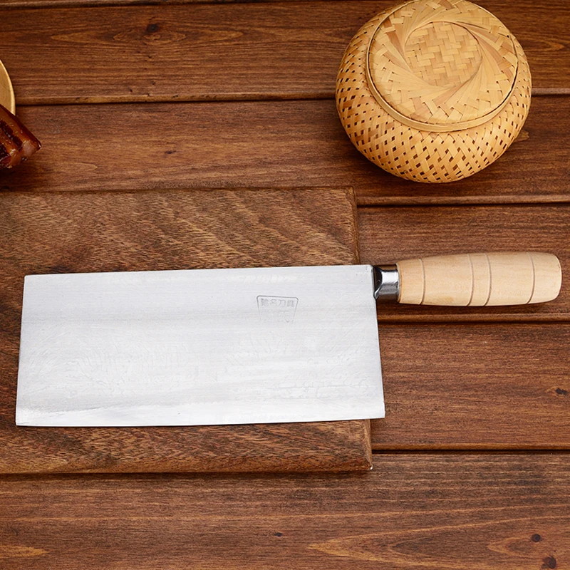 QinS Handmade Forged Kitchen Knife Mulberry Slicing Knife Professional Chinese Style Chef Cutting Meat Vegetable Knife Cleaver QinS Handmade Forged Kitchen Knife Mulberry Slicing Knife Professional Chinese Style Chef Cutting Meat Vegetable Knife Cleaver