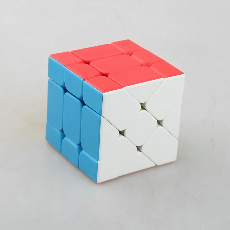 Fanxin Axis+ Fisher+ windmil cube Cubo magico Stickerless Прямая поставка - Цвет: fanxing fisher