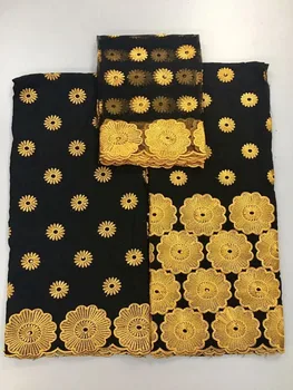 

swiss voile lace in switzerland african gold lace fabric 2019 high quality lace cotton lace dubai fabric 5+2yard/set