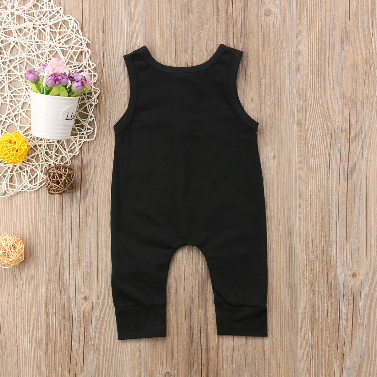 Infant Newborn Sleeveless Onesies Baby Boy Cactus Romper Bodysuit Outfits Cool Spring Summer Tops Harem Pants