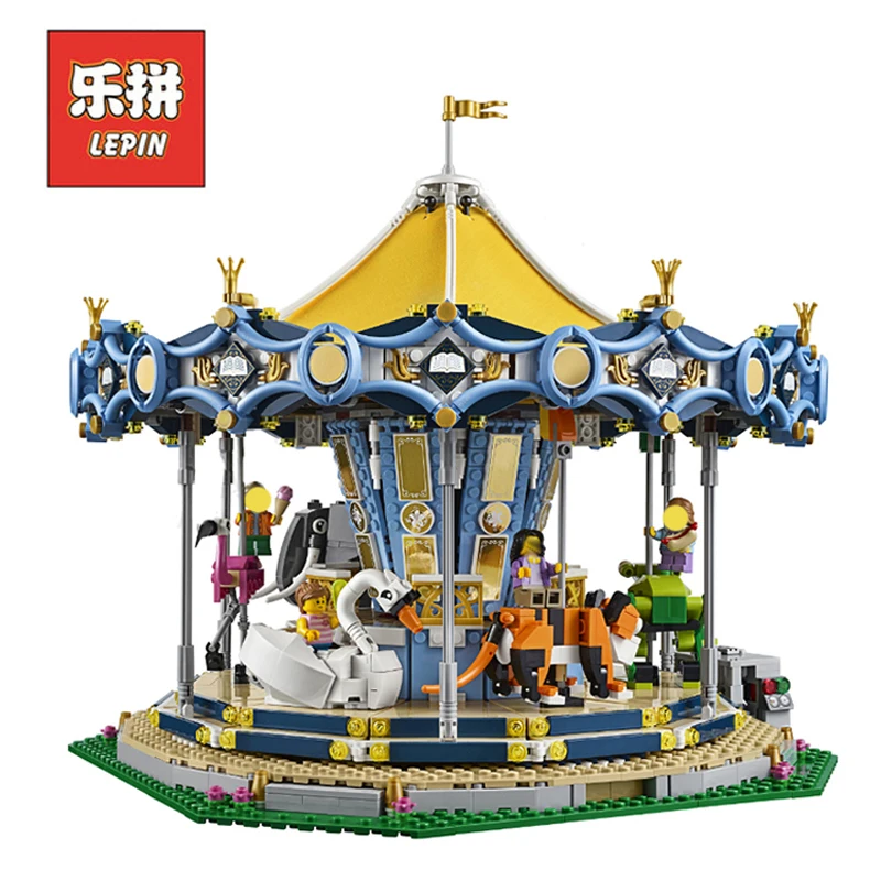 

In Stock DHL Lepin Set 15036 15036B 2705Pcs City Street Figures Carousel Model Building Kits Blocks Bricks Educational Toy 10257