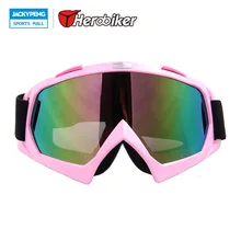 HEROBIKER уличные ветрозащитные очки лыжные очки пылезащитные снежные очки для мотокросса внедорожные защитные очки для скоростного спуска T815-7 для женщин
