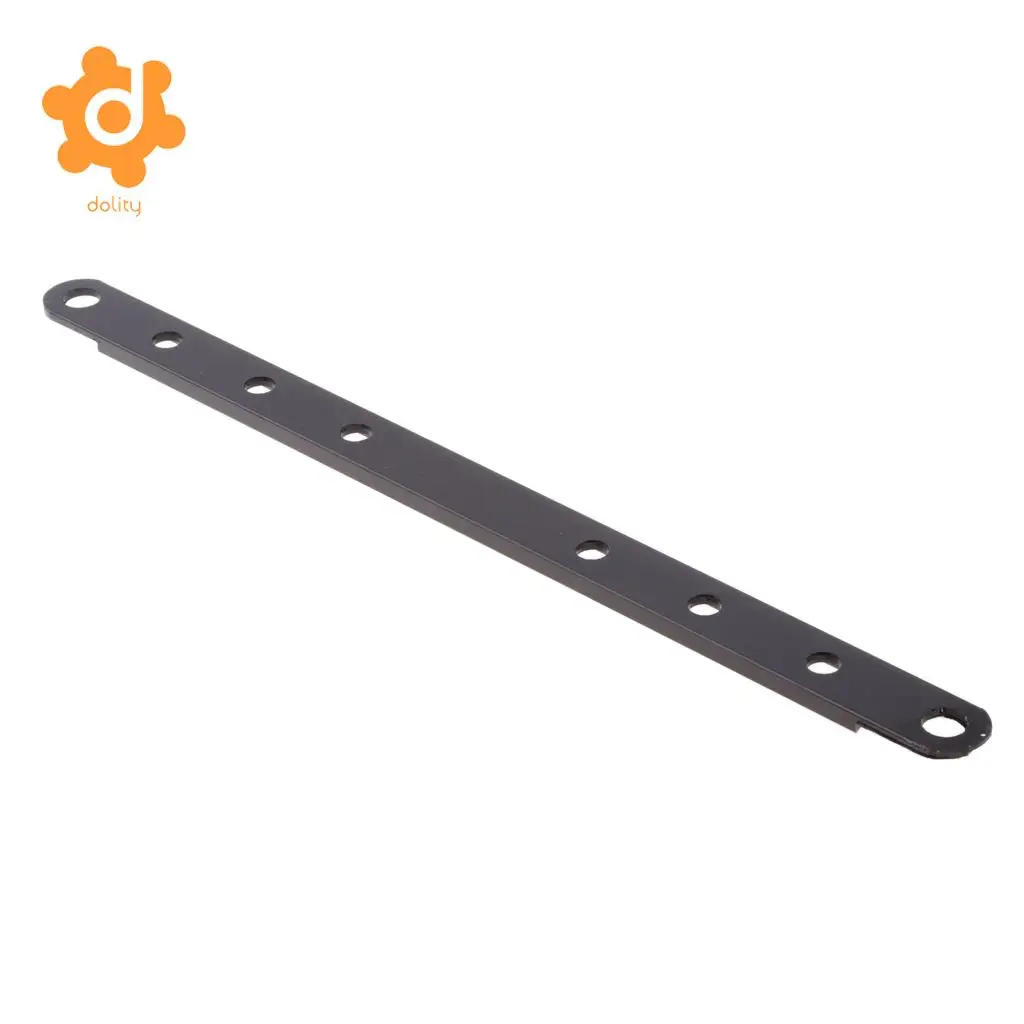 12' Motorcycle Hanger Strap Universal Exhaust Muffler Drilled Bracket Black